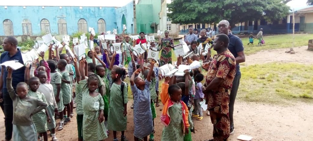 Business Magnate, Chairman Skyfree Travels, Solomon Olowonawu, Donates Learning Materials To Kogi Students