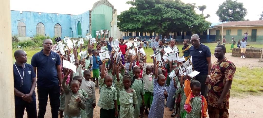 Business Magnate, Chairman Skyfree Travels, Solomon Olowonawu, Donates Learning Materials To Kogi Students