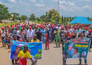 Grand Patron Okun United For Ododo Hails The People Of Yagba Federal Constituency For Trooping Out En-mass For Grand Okun Walk In Isanlu The Grand Patron of Okun United For Ododo and the former Governorship aspirant in the last Kogi State Governorship primary election, Adebanji David Jimoh has commended the people of Yagba Federal Constituency For Trooping Out En-mass to receive the Okun United For Ododo for Grand Okun Walk in Isanlu. The seasoned banker and philanthropist, in a statement signed and made available to newsmen commended the people of Yagba Federal Constituency For Trooping out in their large numbers to receive the Okun United For Ododo which displays their readiness and genuine commitment for the victory of the APC candidate. "Let me commend you for having faith in our beloved party, a testament of your massive turn out to receive the Okun United For Ododo who have been working round Okun land for the actualisation and victory of our candidate, Alhaji Ahmed Usman Ododo in the forthcoming November 11th Kogi state Governorship election. " I also want to commend the Okun United For Ododo for their efforts and commitment for the victory of the APC Governorship candidate. I urge you to continue in that feat until Alhaji Ahmed Usman Ododo is announced as the winner of the November 11th Kogi state Governorship election by God's power. "While commending the Okun United For Ododo, I want to use this medium to appeal to the good people of Okun Nation in particular and Kogi State at large to come out in their large numbers to vote massively for the APC Governorship candidate as he Ododo has all it takes to lead Kogi state to a great hight and he will sustain the legacy of Governor Yahaha Bello when elected as Governor of Kogi state GBAMSBLOG news