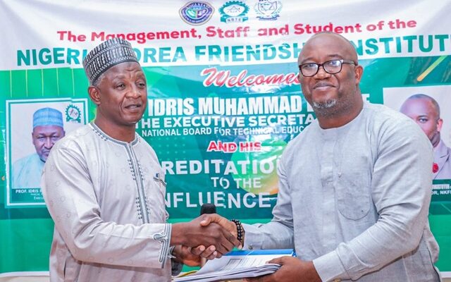 Accreditation: Nigeria-Korea Institute Lokoja Gets NBTE Nod