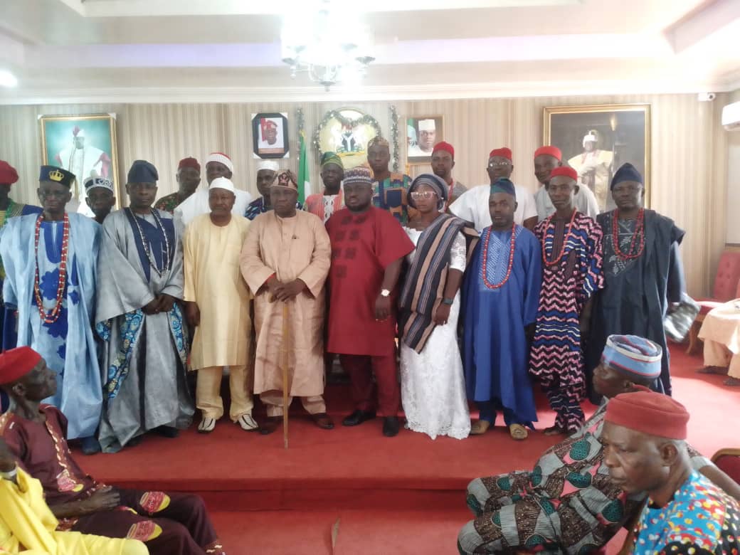 Caretaker Chairman Kabba/Bunu LGA, Hon Zacchaeus Dare Michael Pays Homage To The Obaro of Kabba