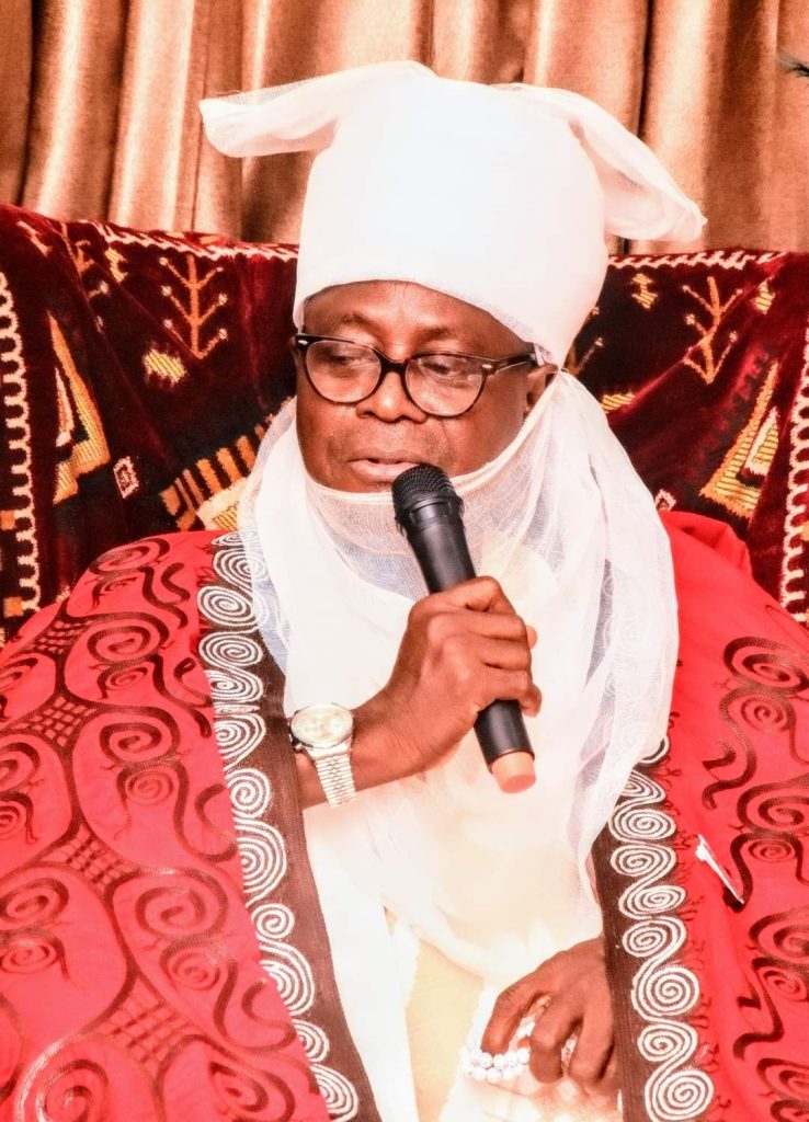 Presentation of staff of office: Turaki of koton karfe, Mukadam Asiwaju Asiru Idris, FCA, heartily congratulates the new Ohimege-igu, harps on peace and Unity of the Kingdom