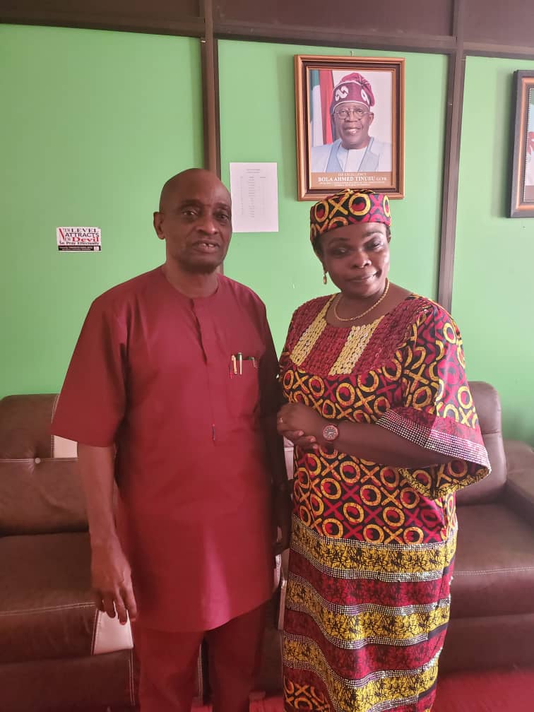 HON. OMOTAYO ADELEYE ISHAYA PAID A COURTESY VISIT TO HON. TAUFIQ ISAH IN HIS OFFICE TODAY