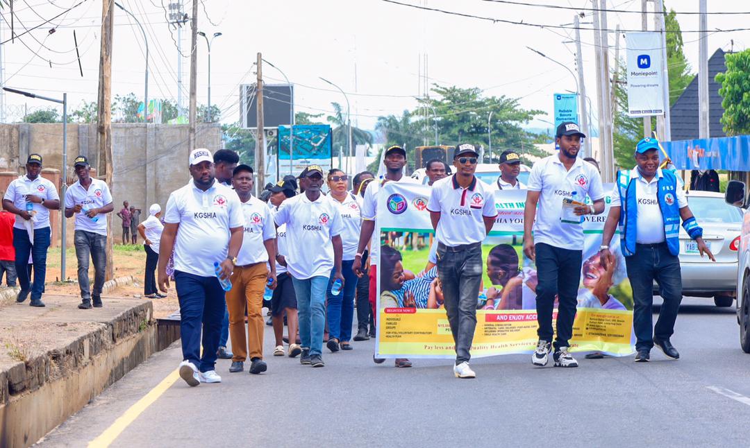 Kogi State Health Insurance Agency, on Vital Contributor Health Insurance plan on major streets of Lokoja metropolis