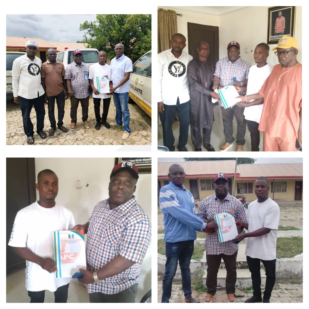 OLAYEMI SAMUEL TOYIN PICKS THE APC NOMINATION FORM FOR OGBE WARD COUNCILLORSHIP