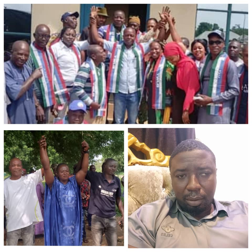 Hon. Eniola Olayemi (Calculus) Congratulates Hon. Olokun Tosin as APC Chairmanship Candidate for Yagba West LGA and Hon. Comfort Oluseyi Fatola as APC Councilorship Candidate for Odo-Eri/Okoto Ward