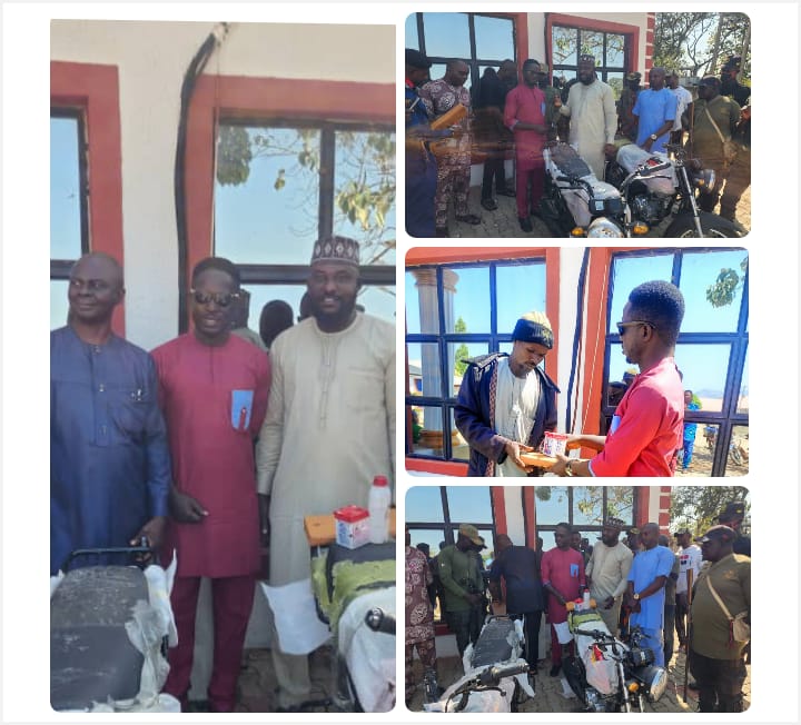 Alhaji Ibrahim Haruna Donates Operational Motorcycles to Enhance Security In Ijumu Ahead of Yuletide