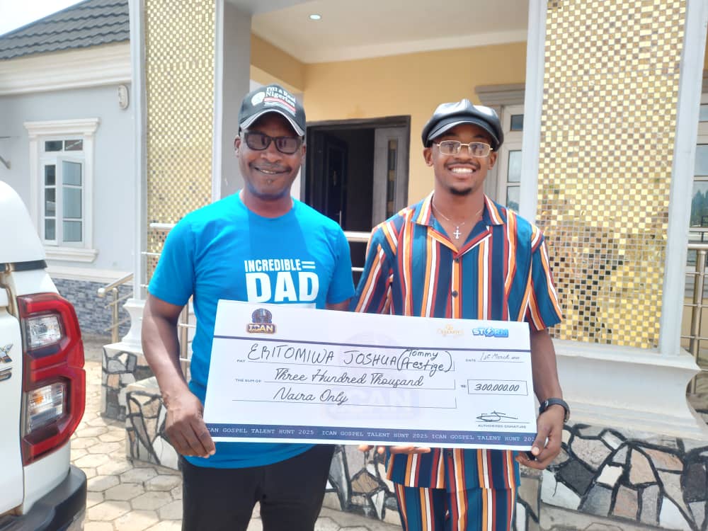 KOSU Student, Eritomiwa, Wins ICAN Gospel Talent Hunt Appreciates VC, Prof. Eniola