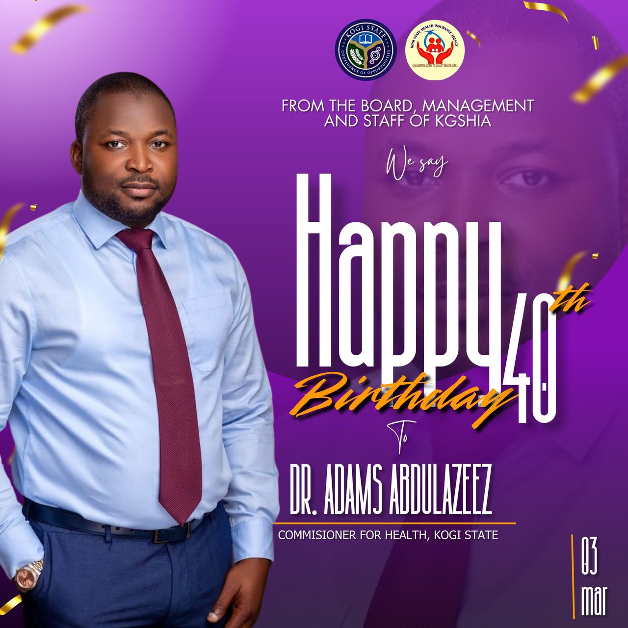 Birthday: KGSHIA Felicitates Dr. Adams Abdulazeez