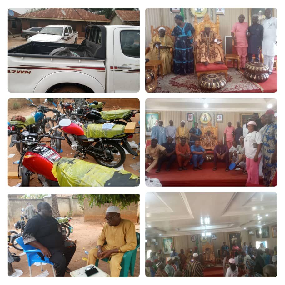 Hon (Barr.) Zacchaeus Dare Michael Charges Traditional Rulers, Youth Representatives And Community Development Associations On Intelligence Gathering, Delivers Two Operational Vehicles With Five Motorcycles To Bunu District