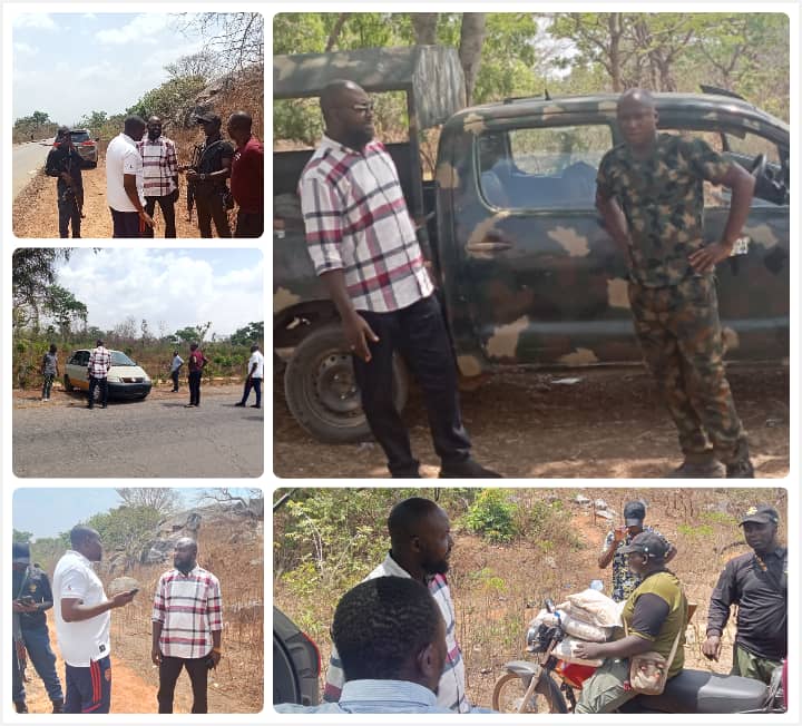 Ijumu Executive Chairman, Alhaji Ibrahim Haruna, Conducts Routine Check on Joint Task Force Operations Along Akunu-Ayere-Kabba Road