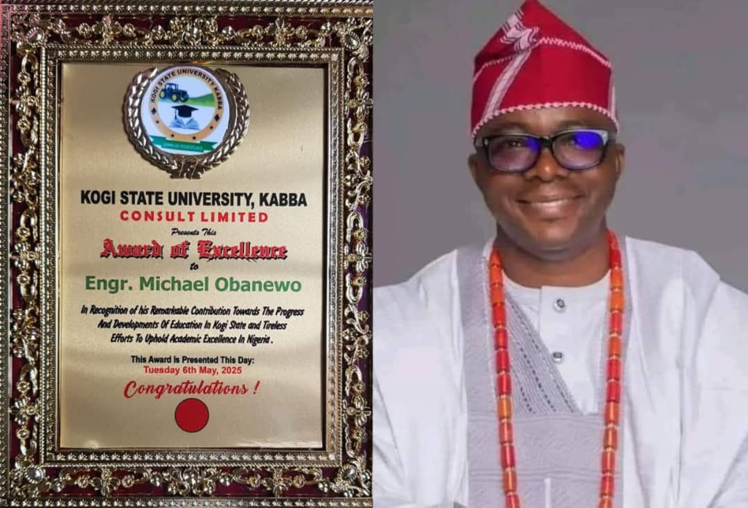 Engr. Michael Obanewo Honored with Award of Excellence by Kogi State University Kabba