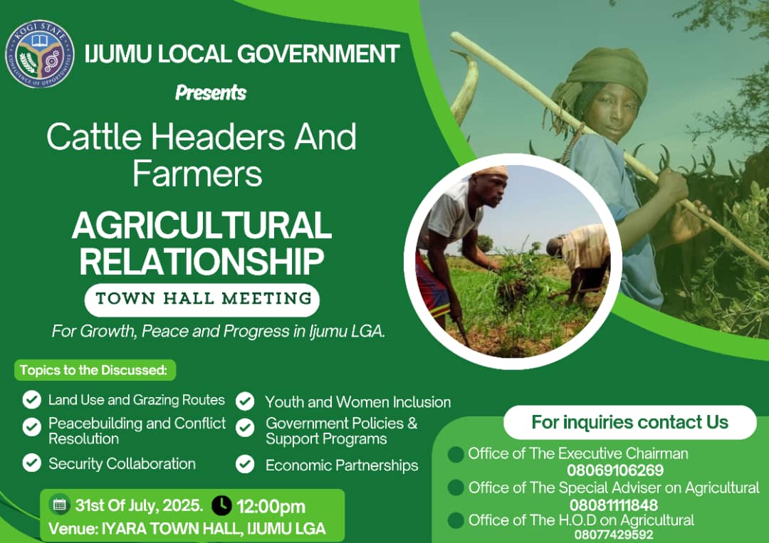 A New Dawn in Governance: Ijumu LGA Hosts Cattle Headers and Farmers Town Hall Meeting